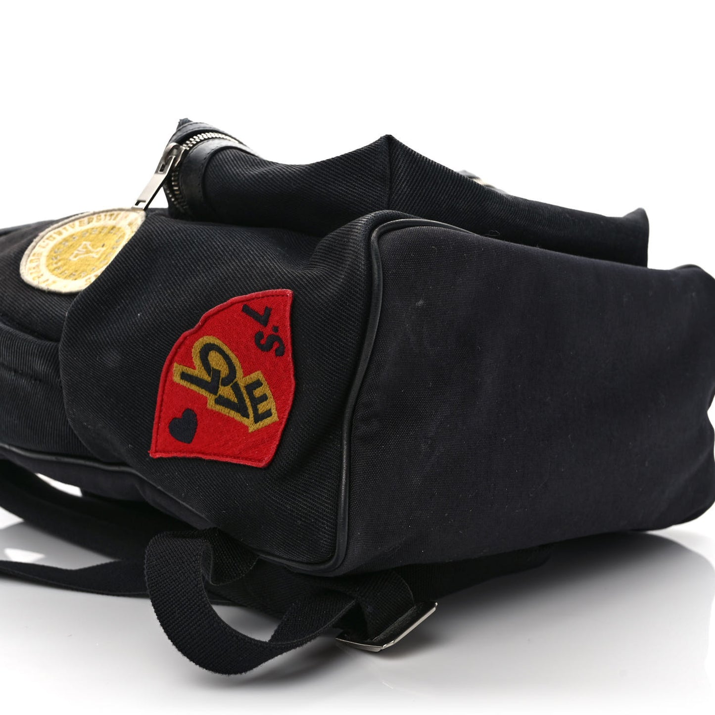 Twill Patches City Backpack Black