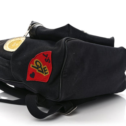 Saint Laurent Twill Patches City Backpack Black 7 of 12