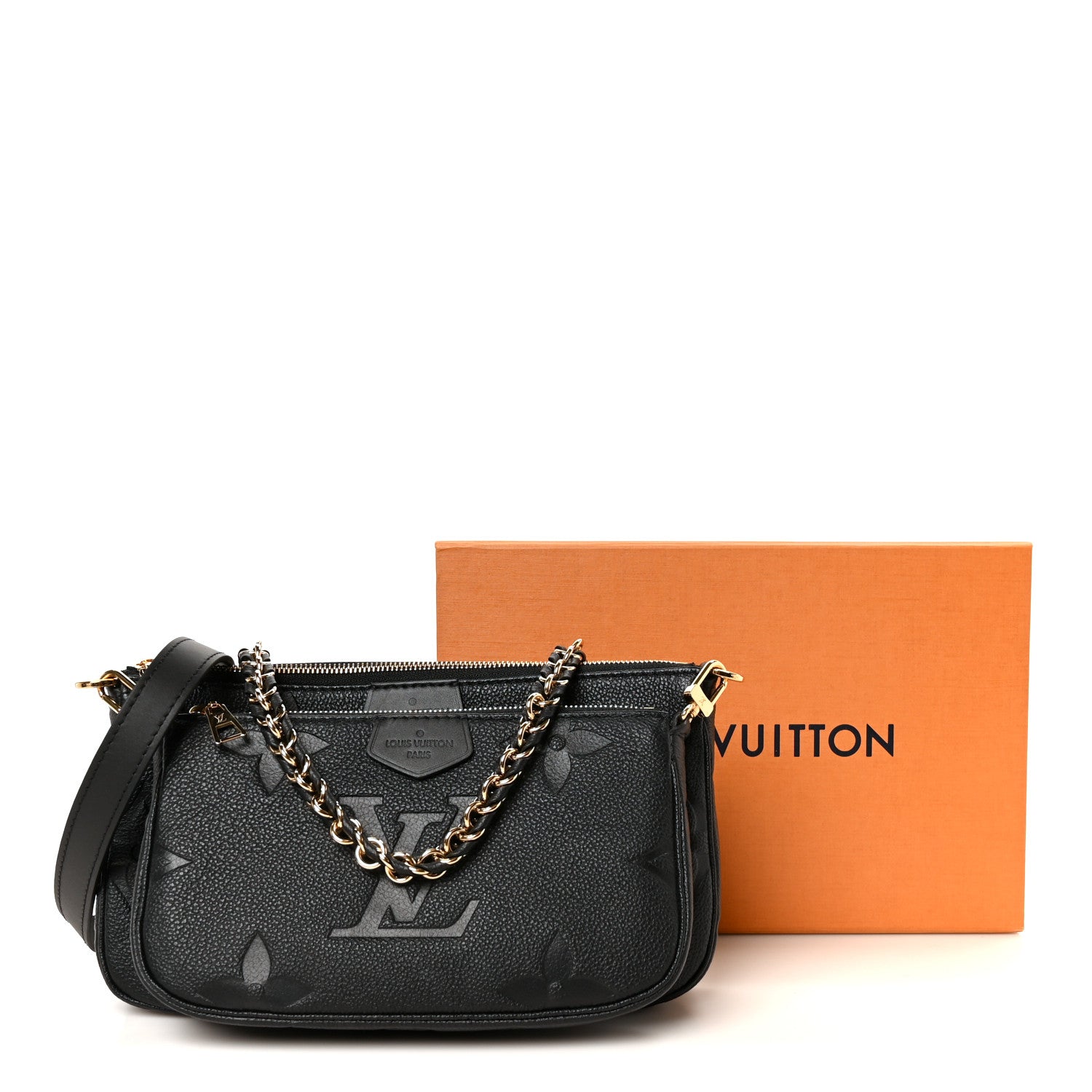 Louis Vuitton Empreinte Monogram Giant Multi Pochette Accessories Black 12 of 12