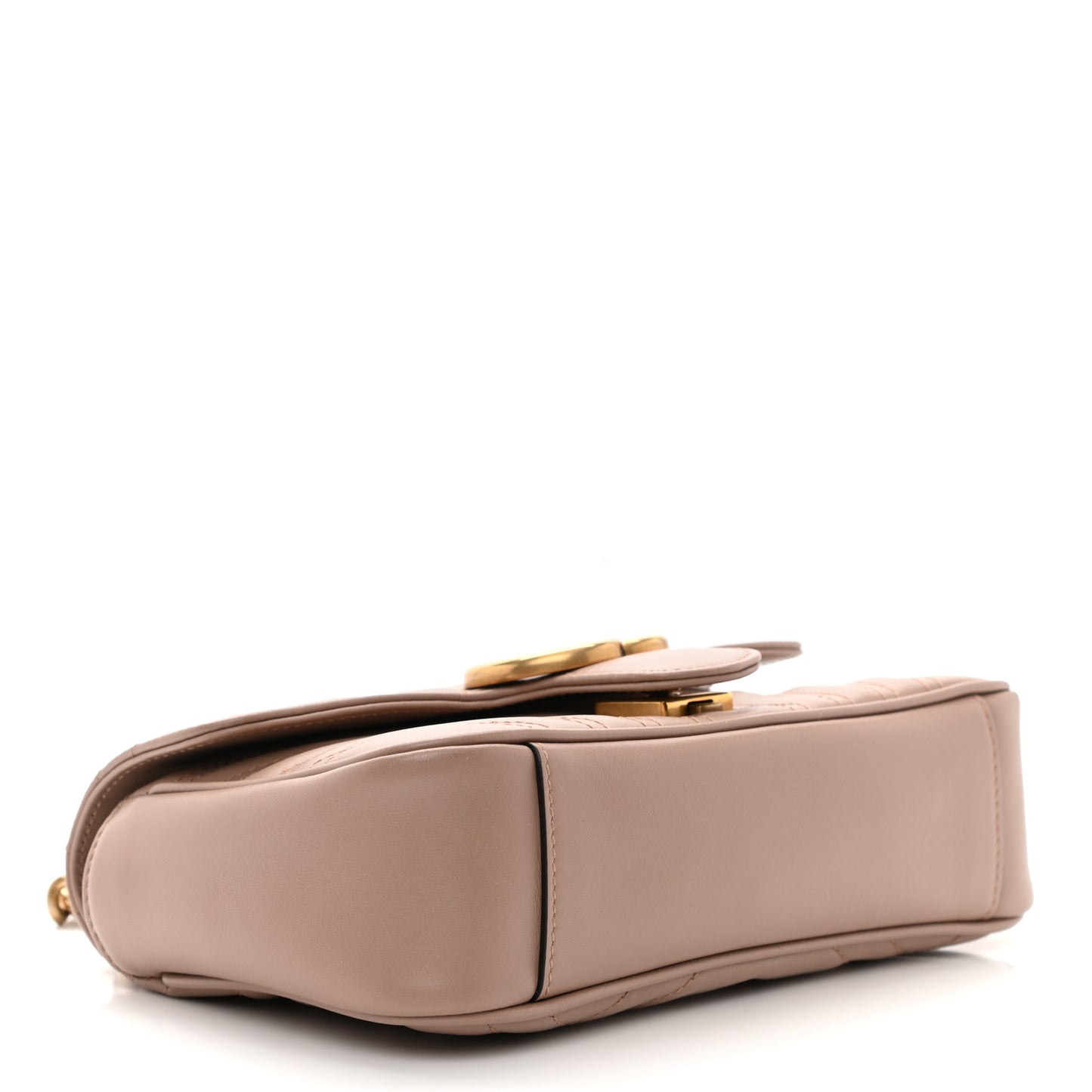Calfskin Matelasse Mini GG Marmont Shoulder Bag Porcelain Rose