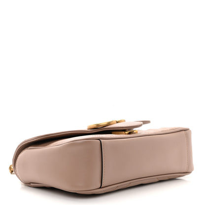 Gucci Calfskin Matelasse Mini GG Marmont Shoulder Bag Porcelain Rose 4 of 11