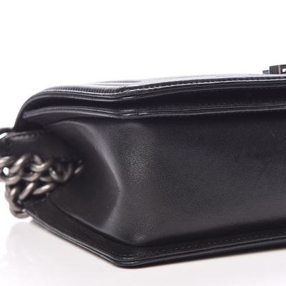Chanel Lambskin Quilted Medium Boy Flap Black 6 of 21