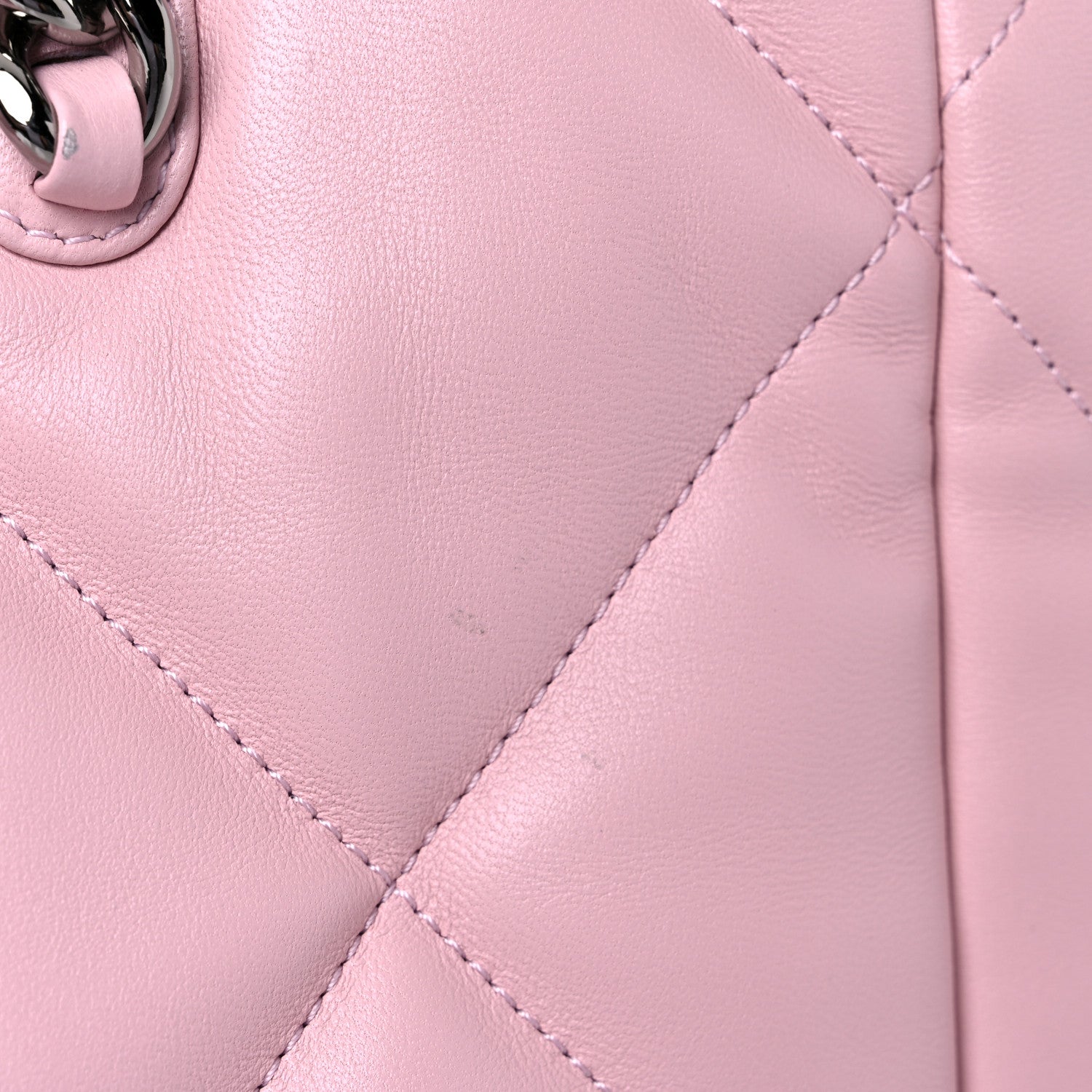 Chanel Lambskin Quilted Chanel 19 Shopping Bag Pink 10 of 12