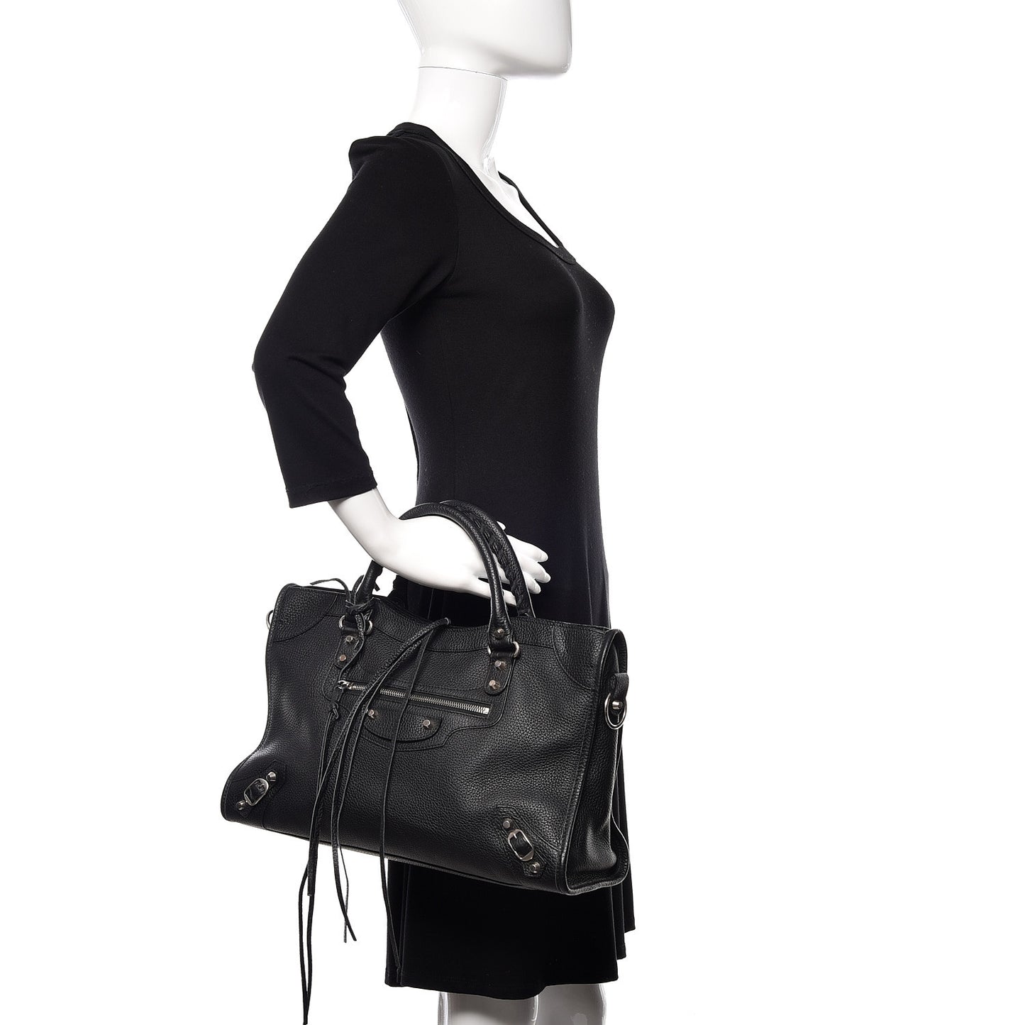 Vibrato Calfskin Classic Silver Hardware City Black