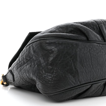 Fendi Crinkled Lambskin Mia Shoulder Flap Black 9 of 11