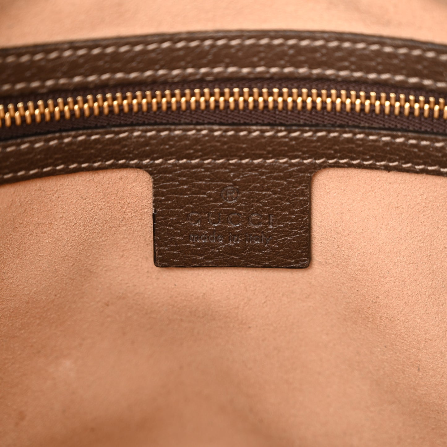 GG Supreme Monogram Web Small Ophidia Shoulder Bag Brown