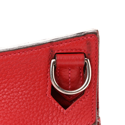 Hermes Taurillon Clemence Jypsiere 28 Rouge Casaque 12 of 13