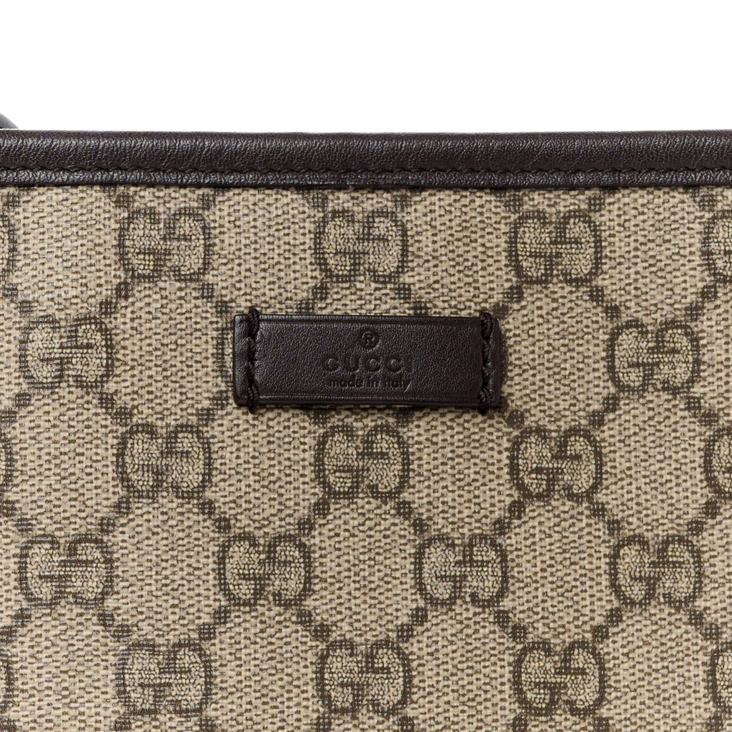GG Plus Monogram Medium Flat Messenger Bag Dark Brown
