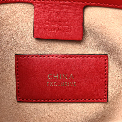 Gucci GG Supreme Monogram Web Kingsnake Heart Embroidered Small Day Backpack Red 8 of 10