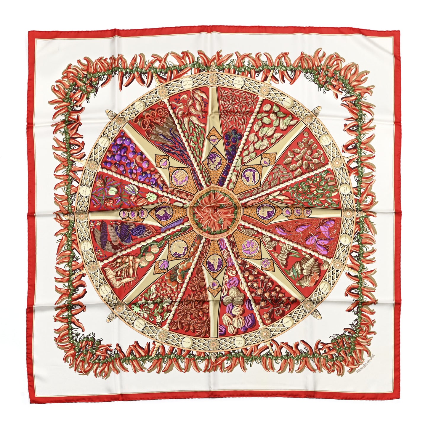 Silk Aux Pays Des Epices Scarf 90