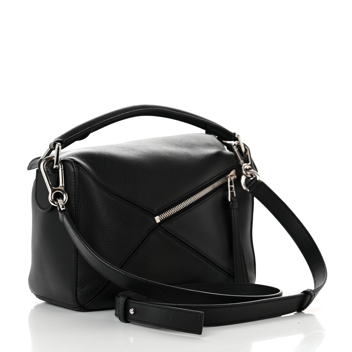 Loewe Calfskin Small Puzzle Bag Black 2 of 14
