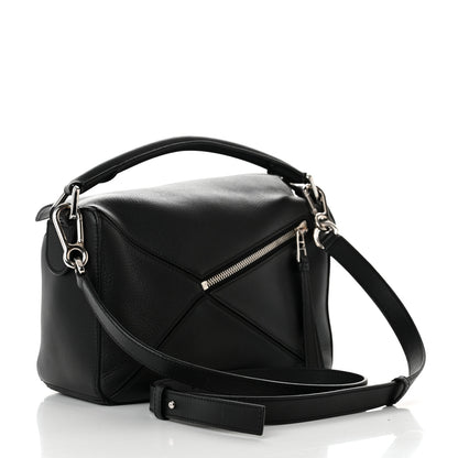 Loewe Calfskin Small Puzzle Bag Black 2 of 14