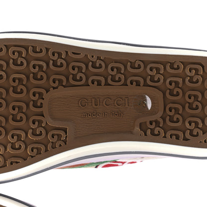 Gucci Canvas Web GG Apple Womens 1977 Tennis Sneakers 35 Ivory Red Mystic White New Shamarock 6 of 7