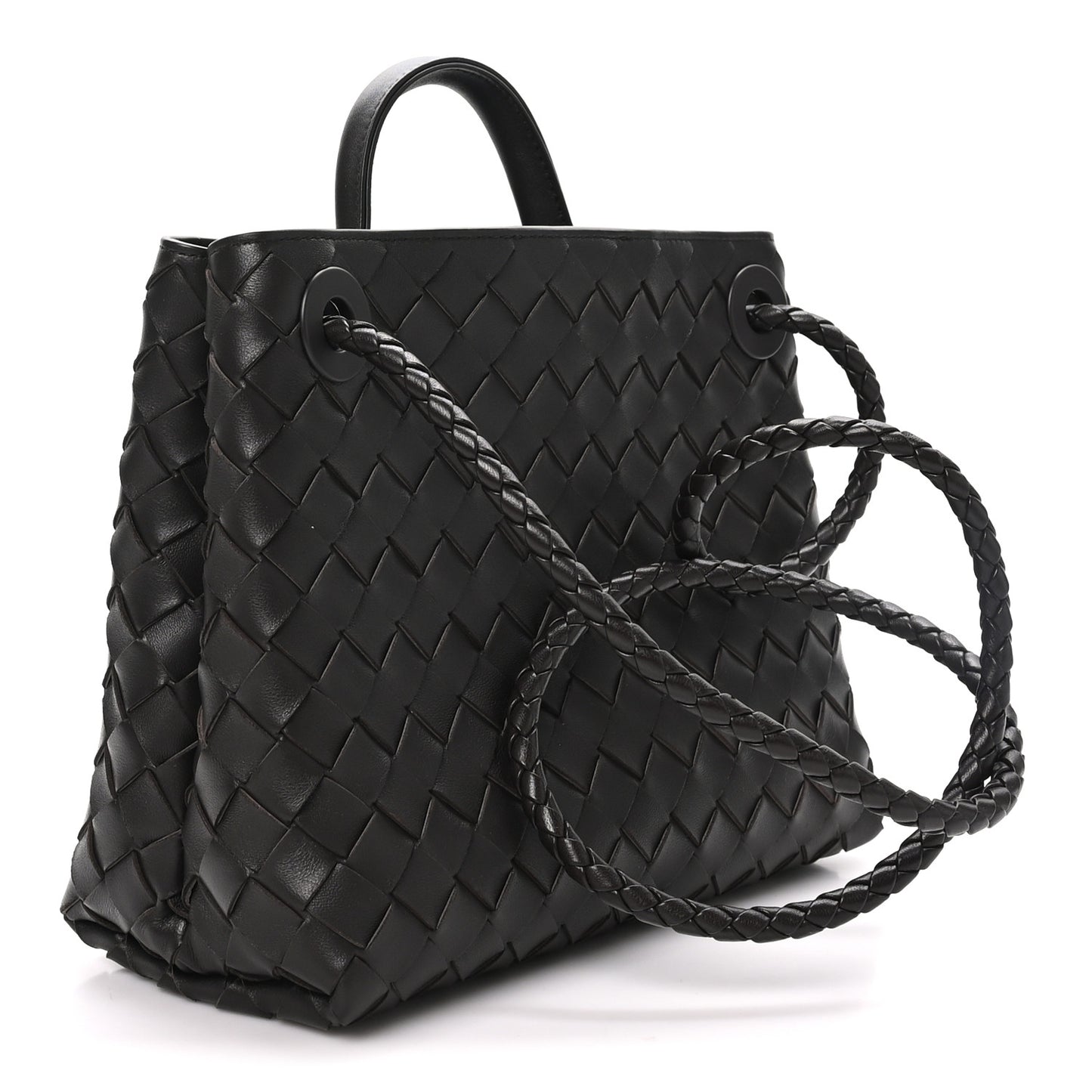Nappa Intrecciato Small Andiamo Shoulder Bag Fondant