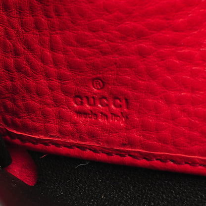 Gucci Pebbled Calfskin Soho Zip Around Wallet Red 7 of 9