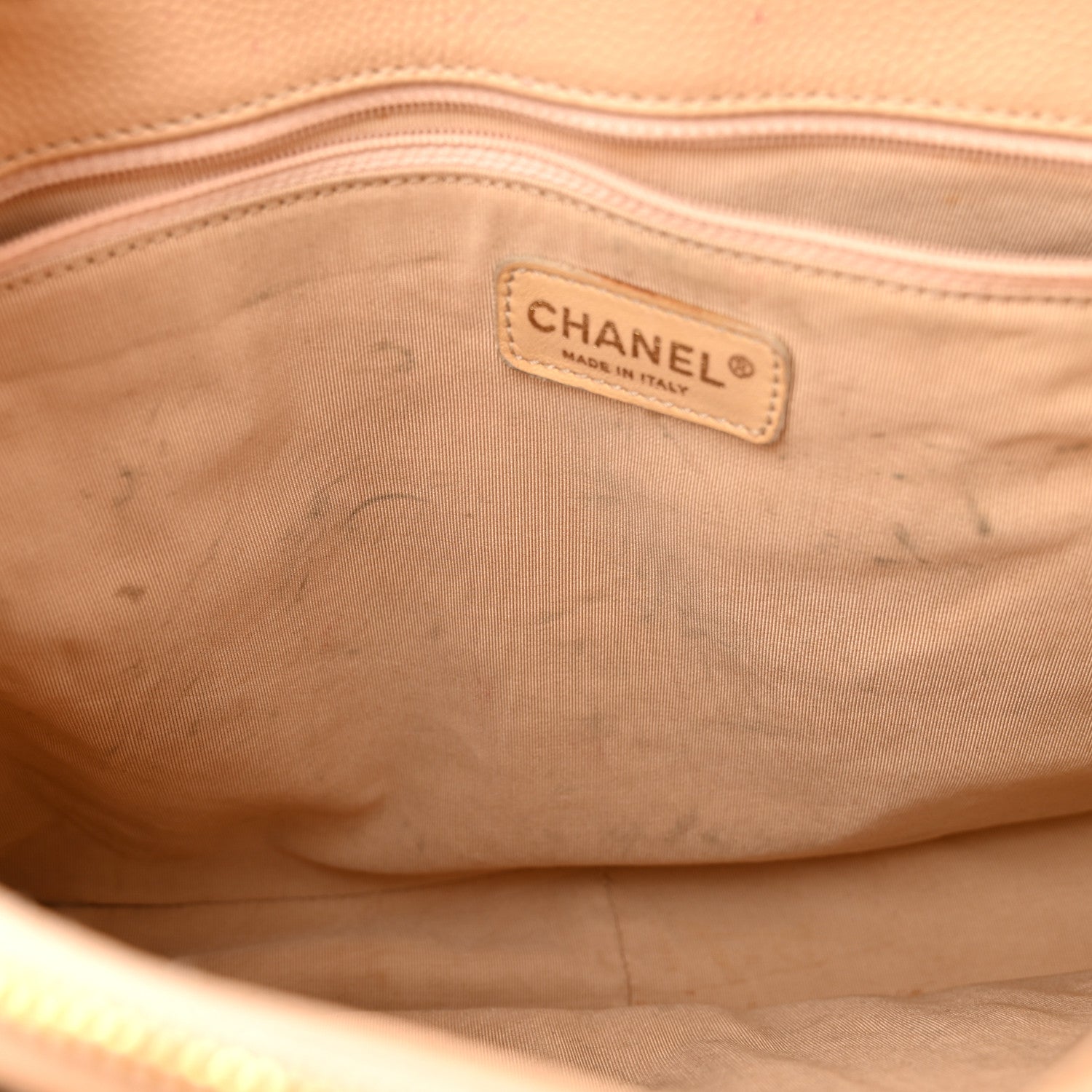 Chanel Caviar Quilted Grand Shopping Tote GST Beige 13 of 20