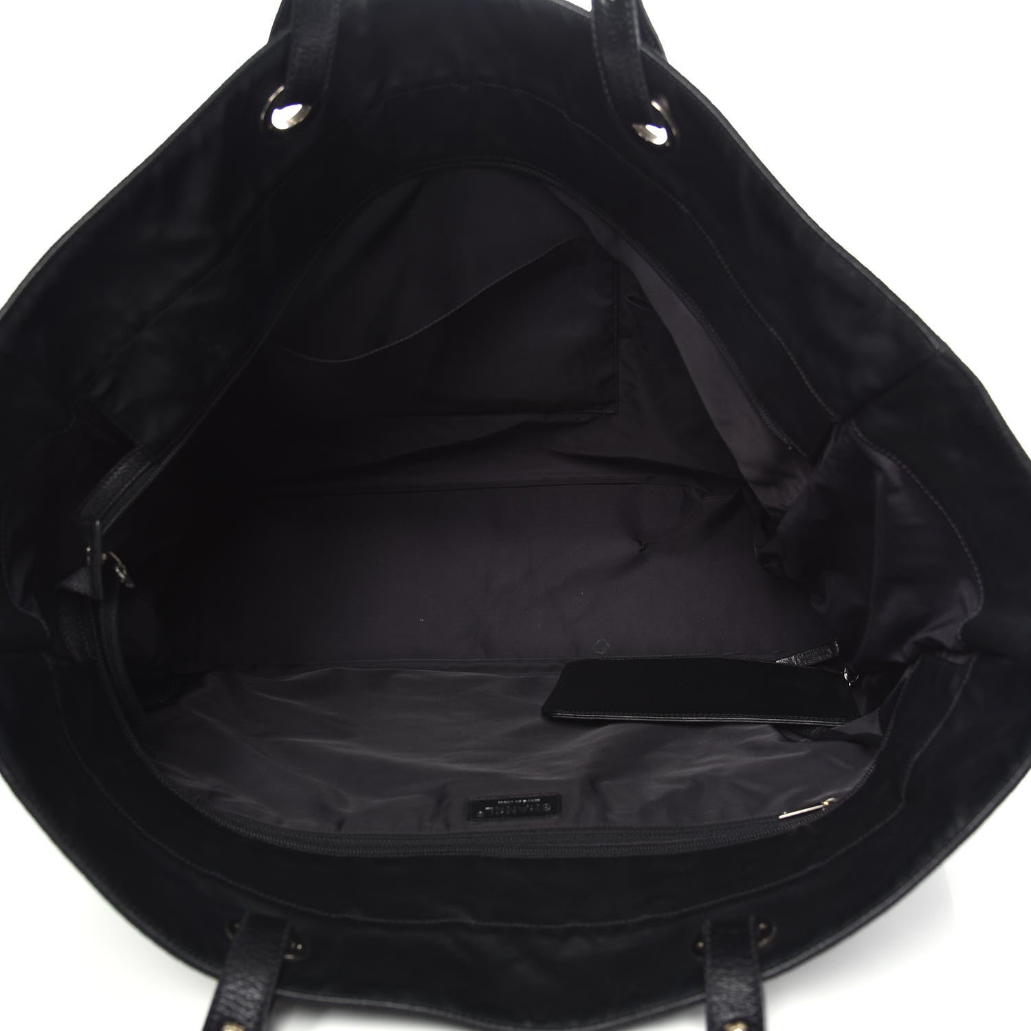Chanel Coated Canvas Stitched XL Paris Biarritz Tote Black 5 of 13
