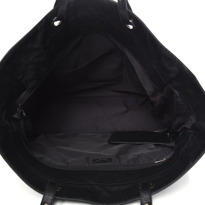 Chanel Coated Canvas Stitched XL Paris Biarritz Tote Black 5 of 13