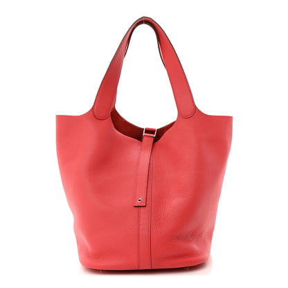 Hermes Taurillon Clemence Picotin Lock TGM Rose Jaipur 1 of 11