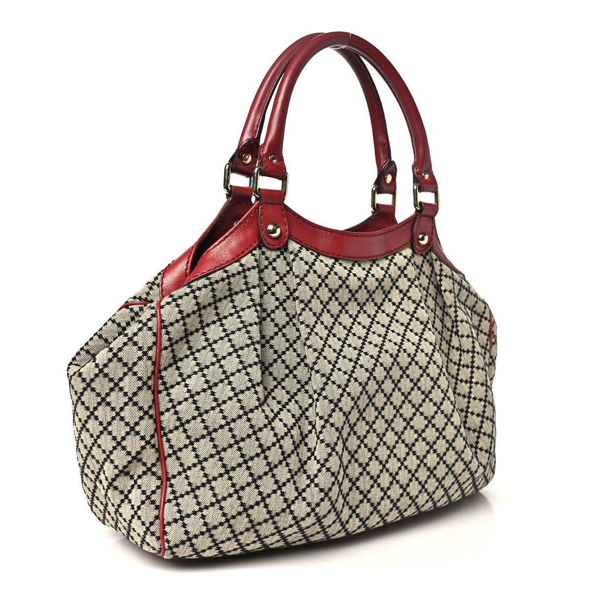 Gucci Diamante Medium Sukey Tote Red 3 of 11