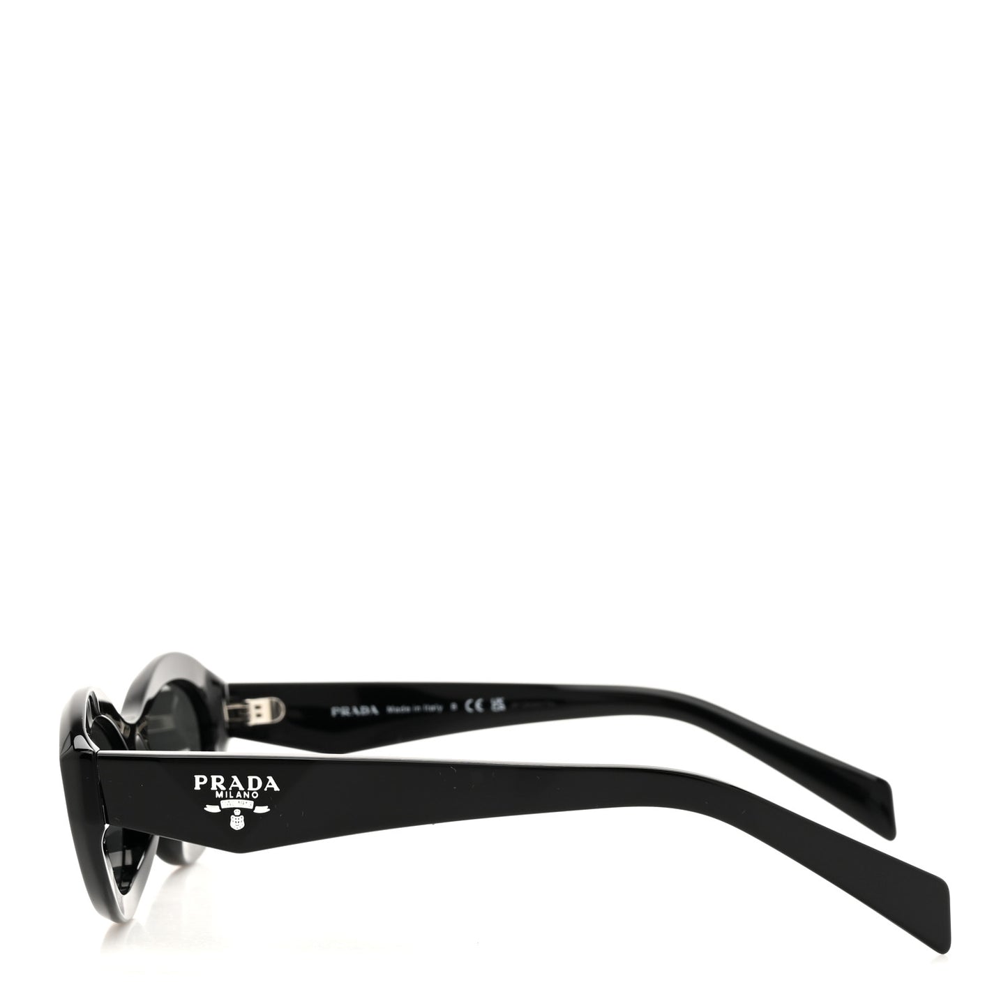 Acetate Oval Sunglasses SPR 26Z Black