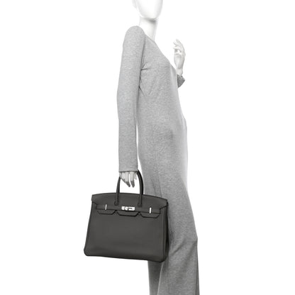 Hermes Togo Birkin 35 Etain 2 of 10