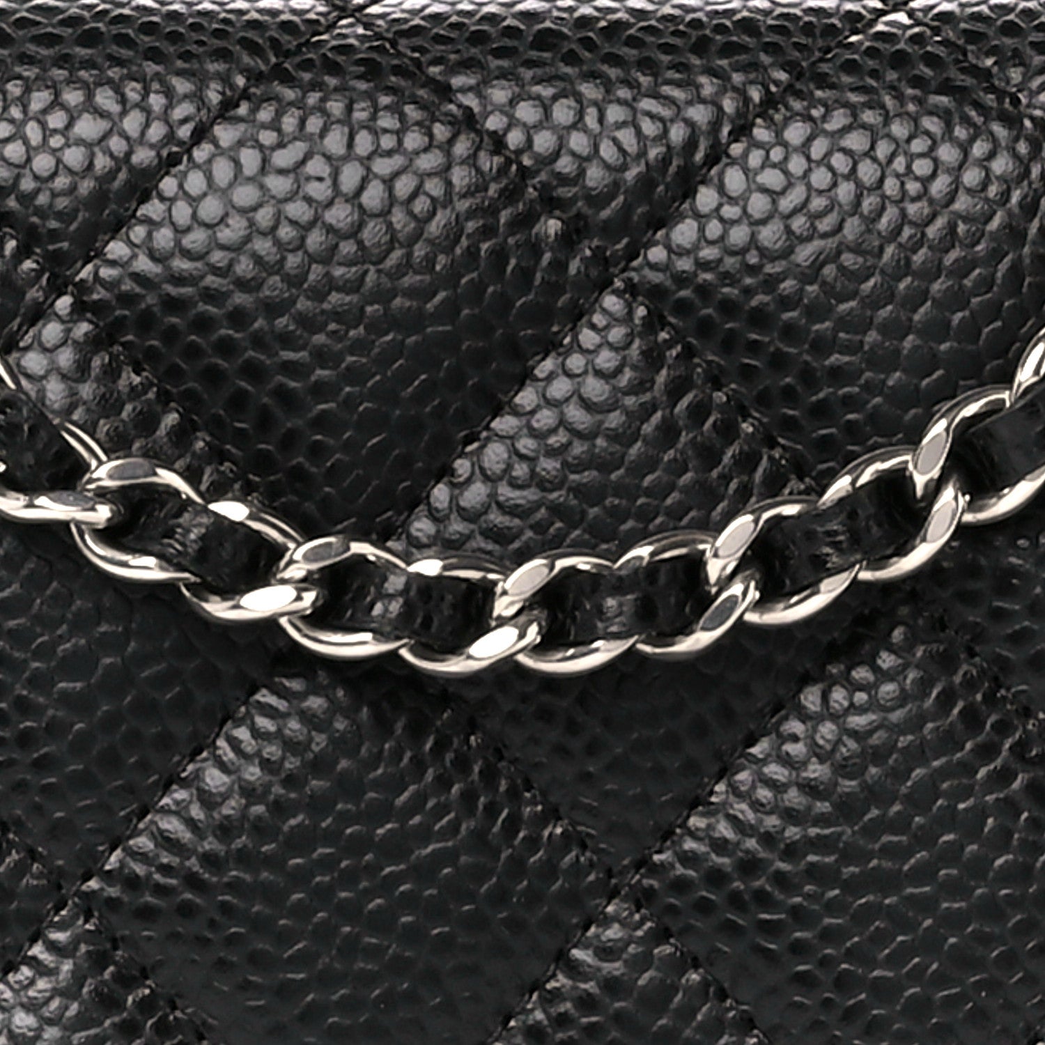 Chanel Caviar Quilted Wallet On Chain WOC Black 9 of 12