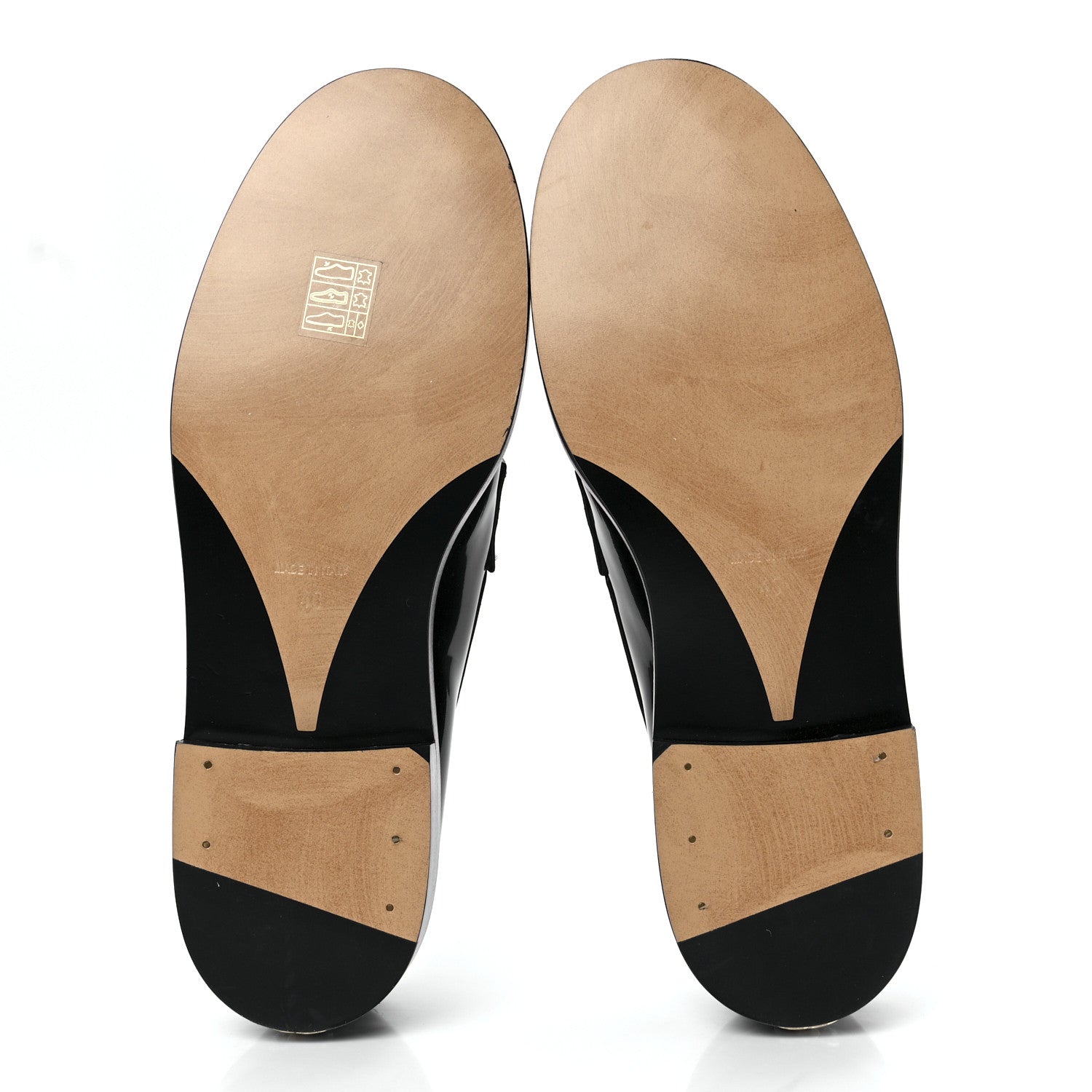 Chanel Shiny Calfskin Logo Loafers 40 Black 5 of 8