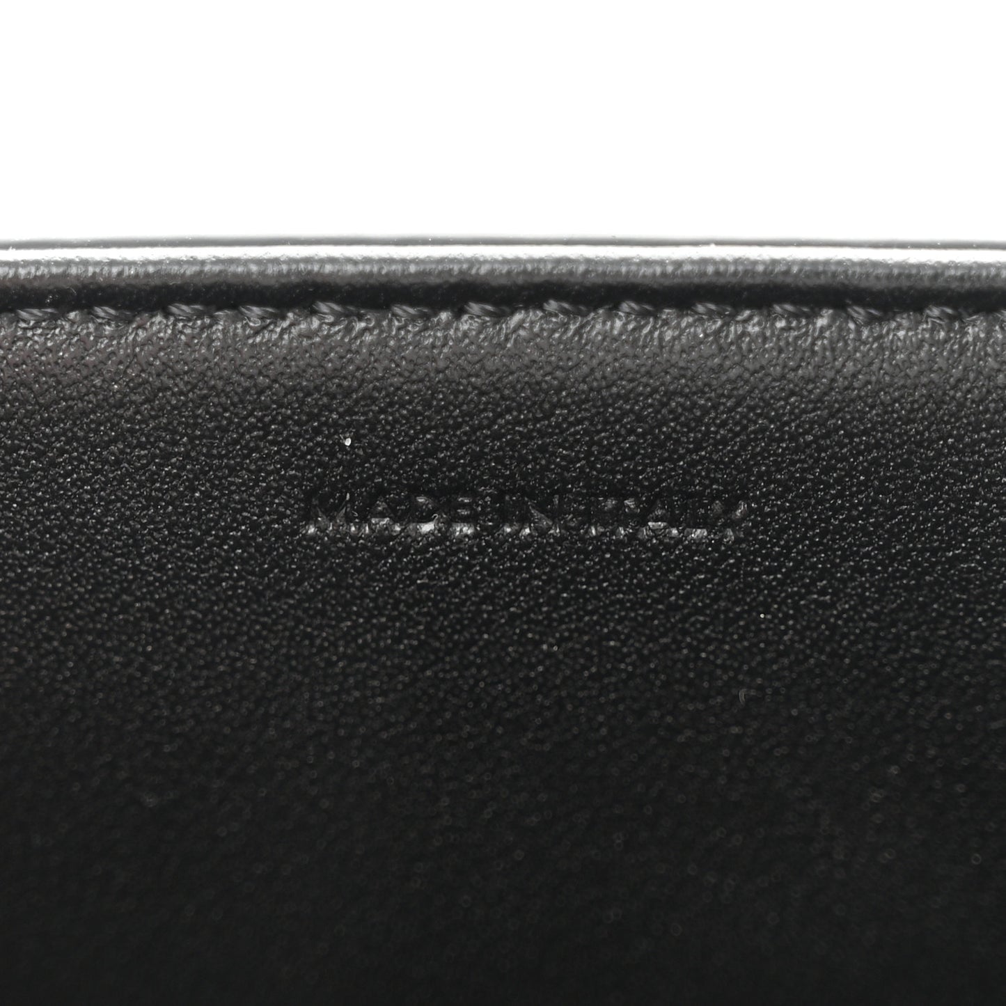 Satinated Calfskin Mini 16 Top Handle Bag Black