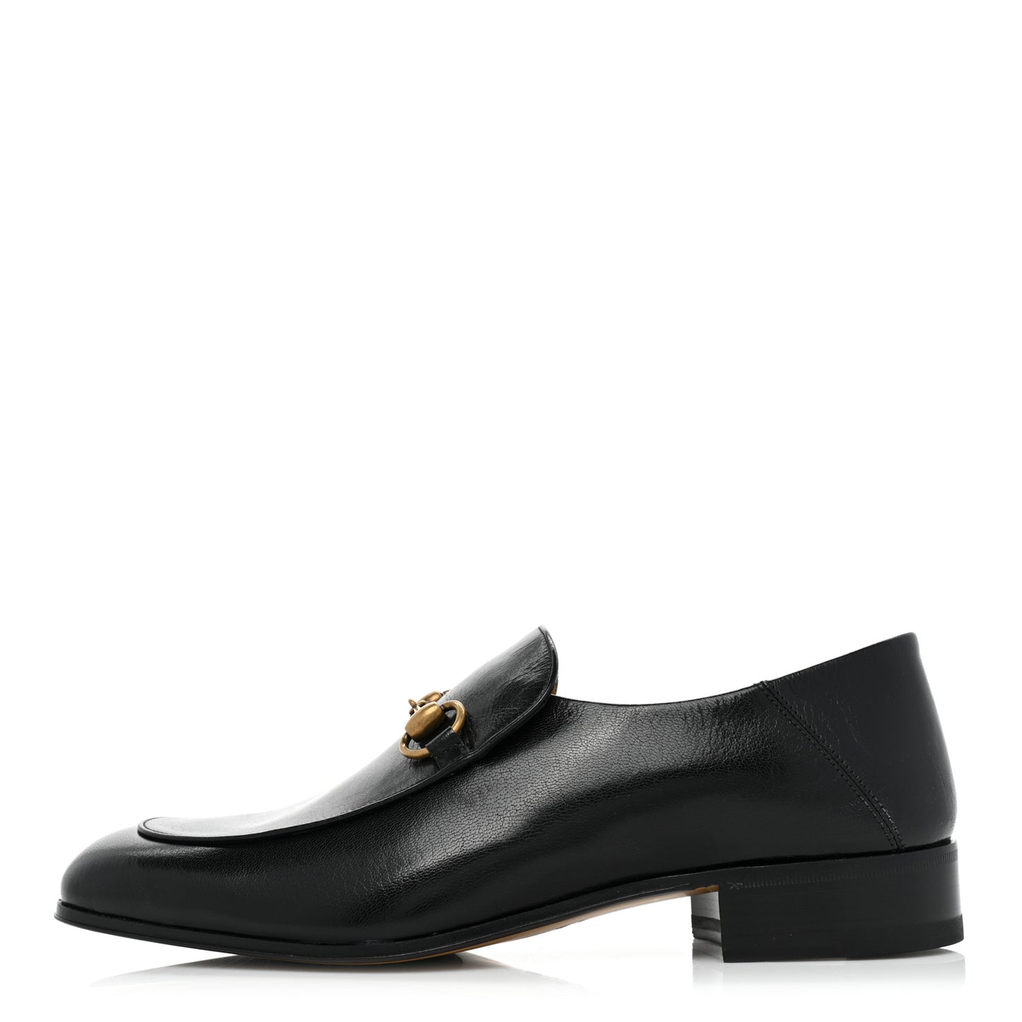 Goatskin Mens Horsebit Loafers 8 Black
