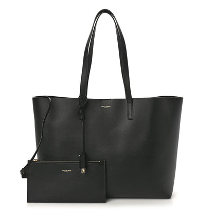 Saint Laurent Calfskin Large Shopping Tote Black 3 of 11