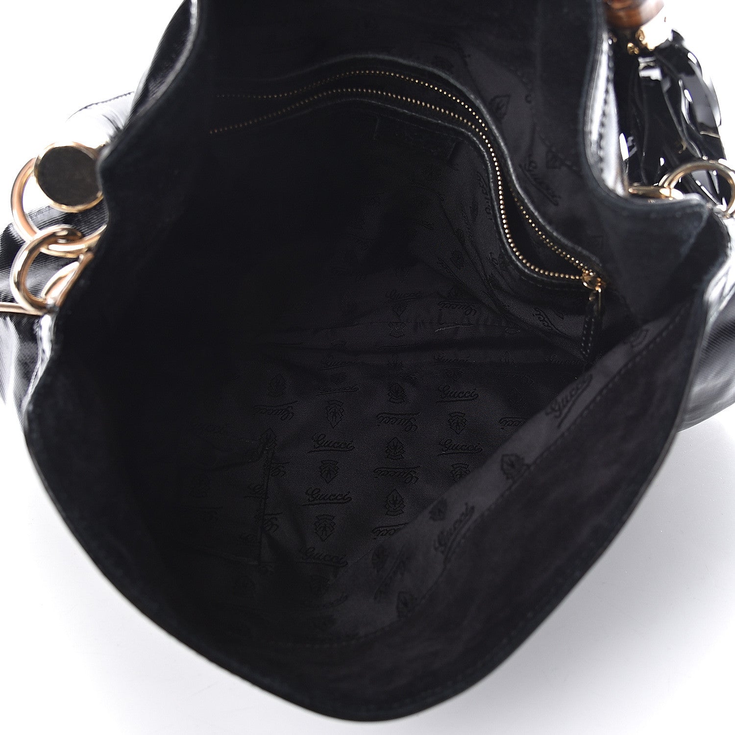 Gucci Coated Canvas Medium Indy Top Handle Hobo Black 5 of 12