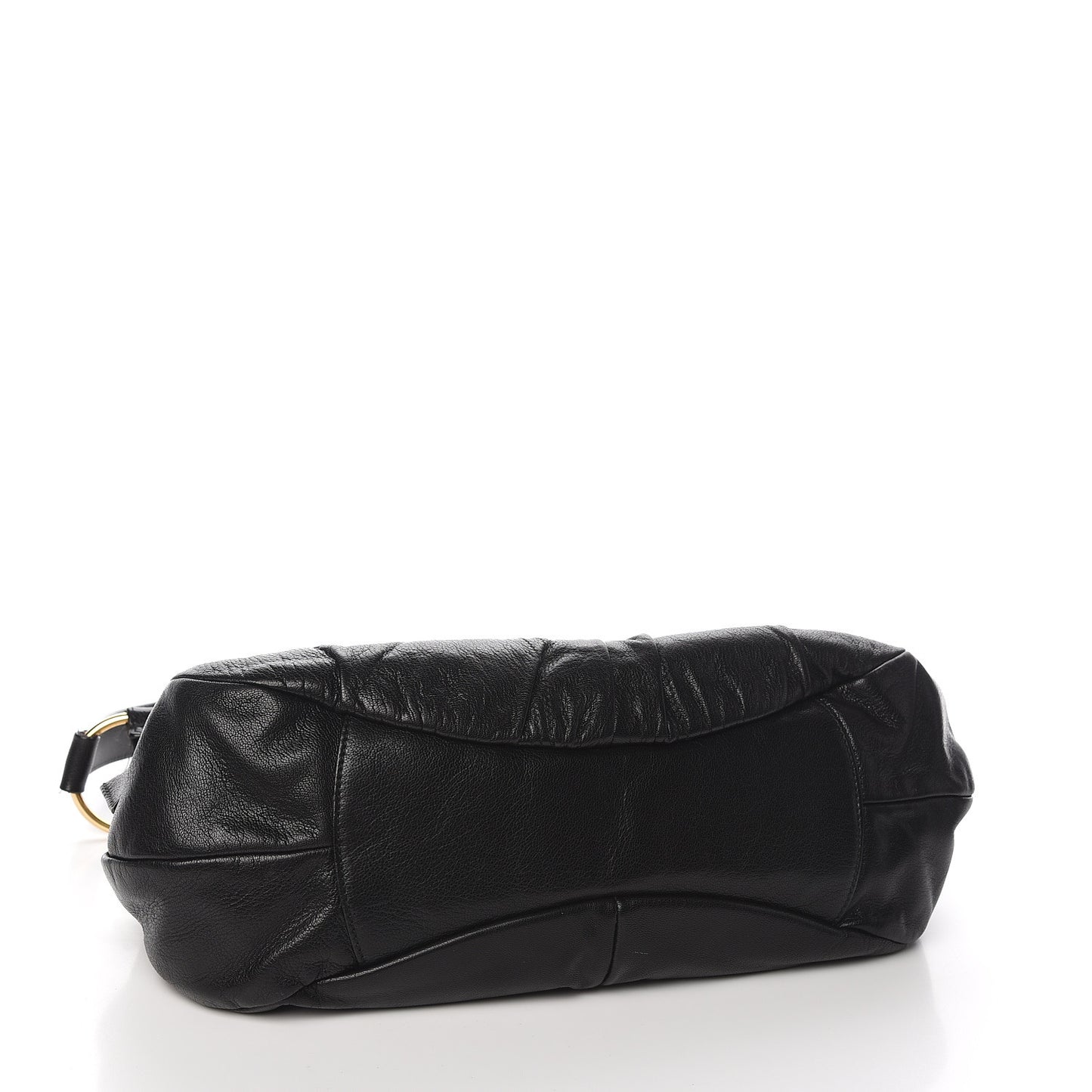Calfskin Saharienne Shoulder Bag Black