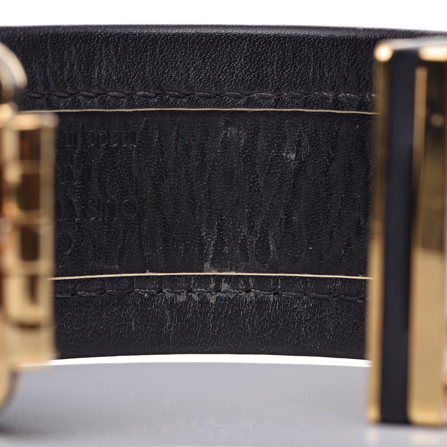 Louis Vuitton Chèvre Suhali S Lock Bracelet Small Black 5 of 5