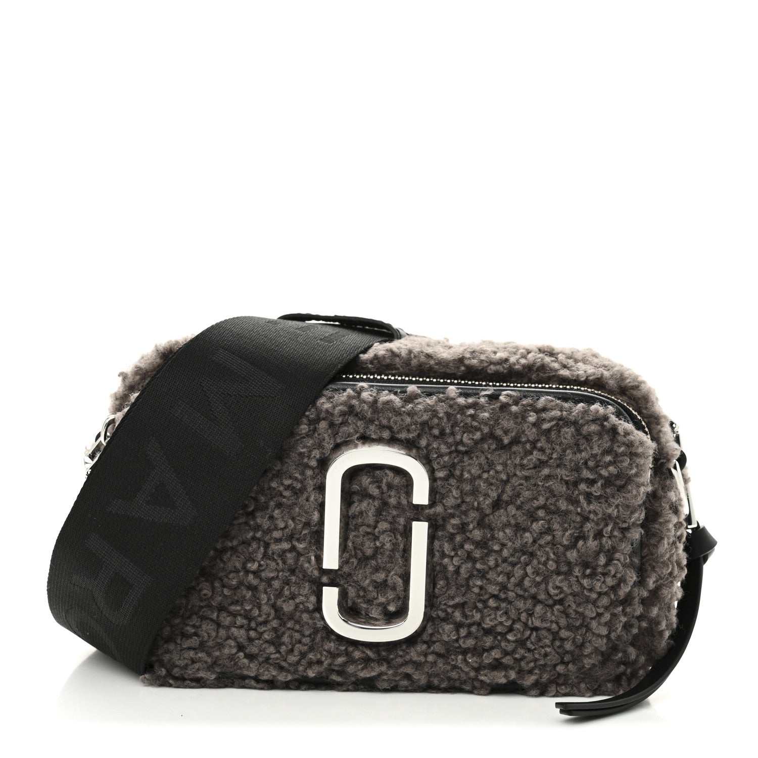 Marc Jacobs Shearling Snapshot The Teddy Camera Bag Grey 1 of 11