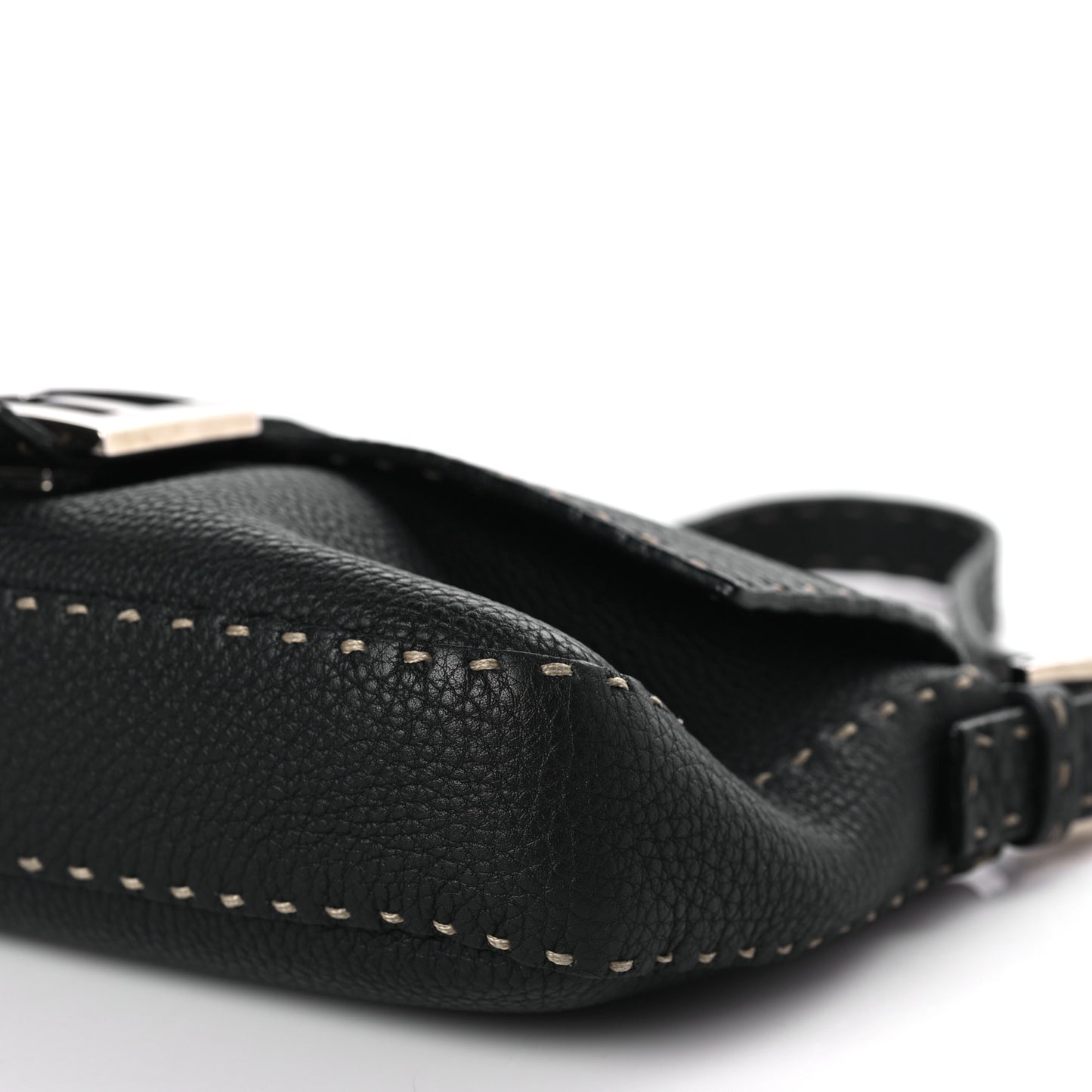Calfskin Romano Selleria Baguette Black