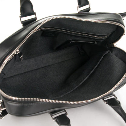 Christian Dior HOMME Calfskin Ribbed Briefcase Black 6 of 6