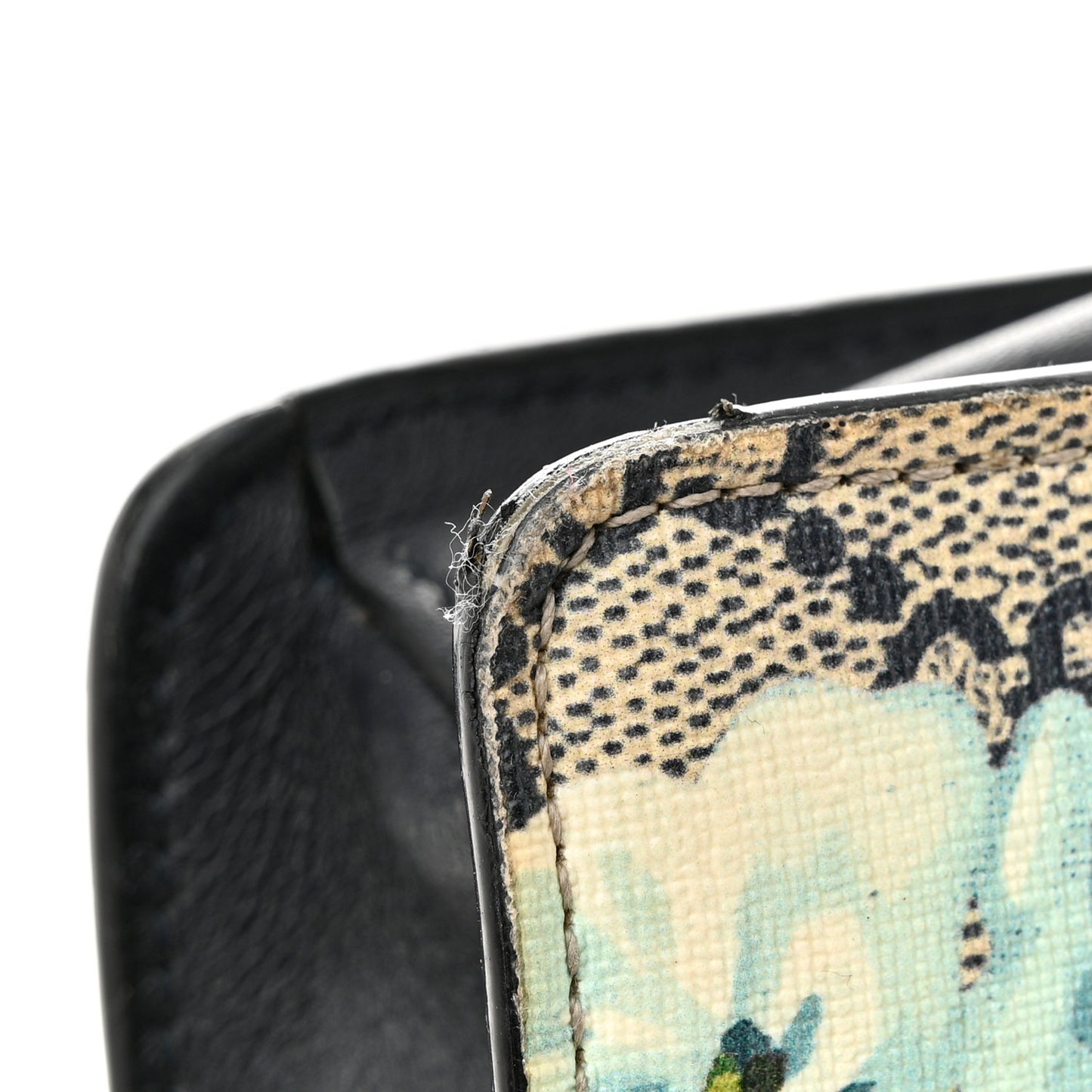 GG Supreme Monogram Blooms Messenger Blue