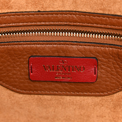 Valentino Garavani Grained Calfskin Rockstud Shoulder Tote Selleria 6 of 10