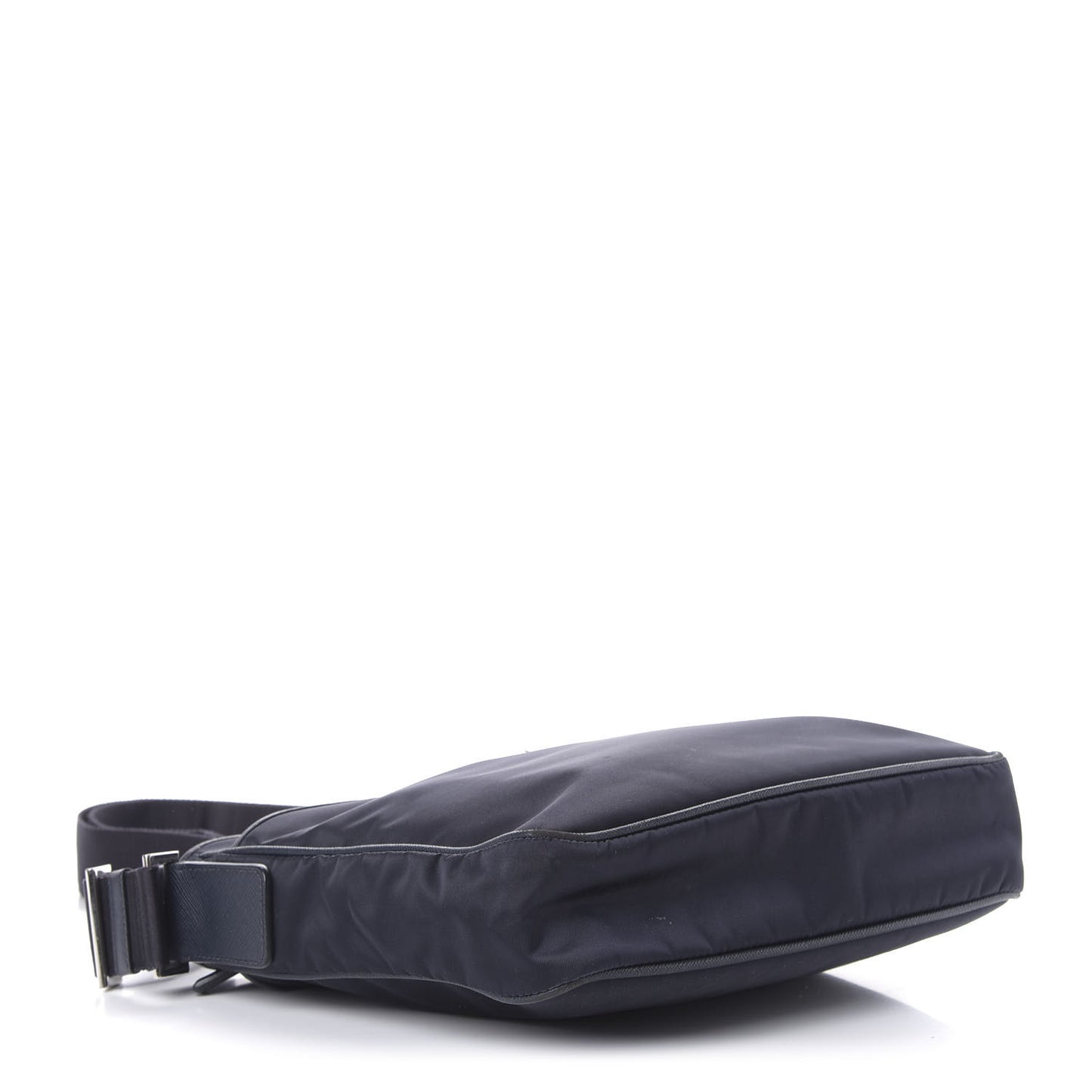 Tessuto Nylon Saffiano Flat Messenger Bag Baltico