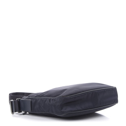 Prada Tessuto Nylon Saffiano Flat Messenger Bag Baltico 4 of 15