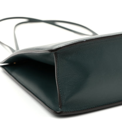 Celine Smooth Calfskin Medium Clasp Shoulder Bag Forest 9 of 10