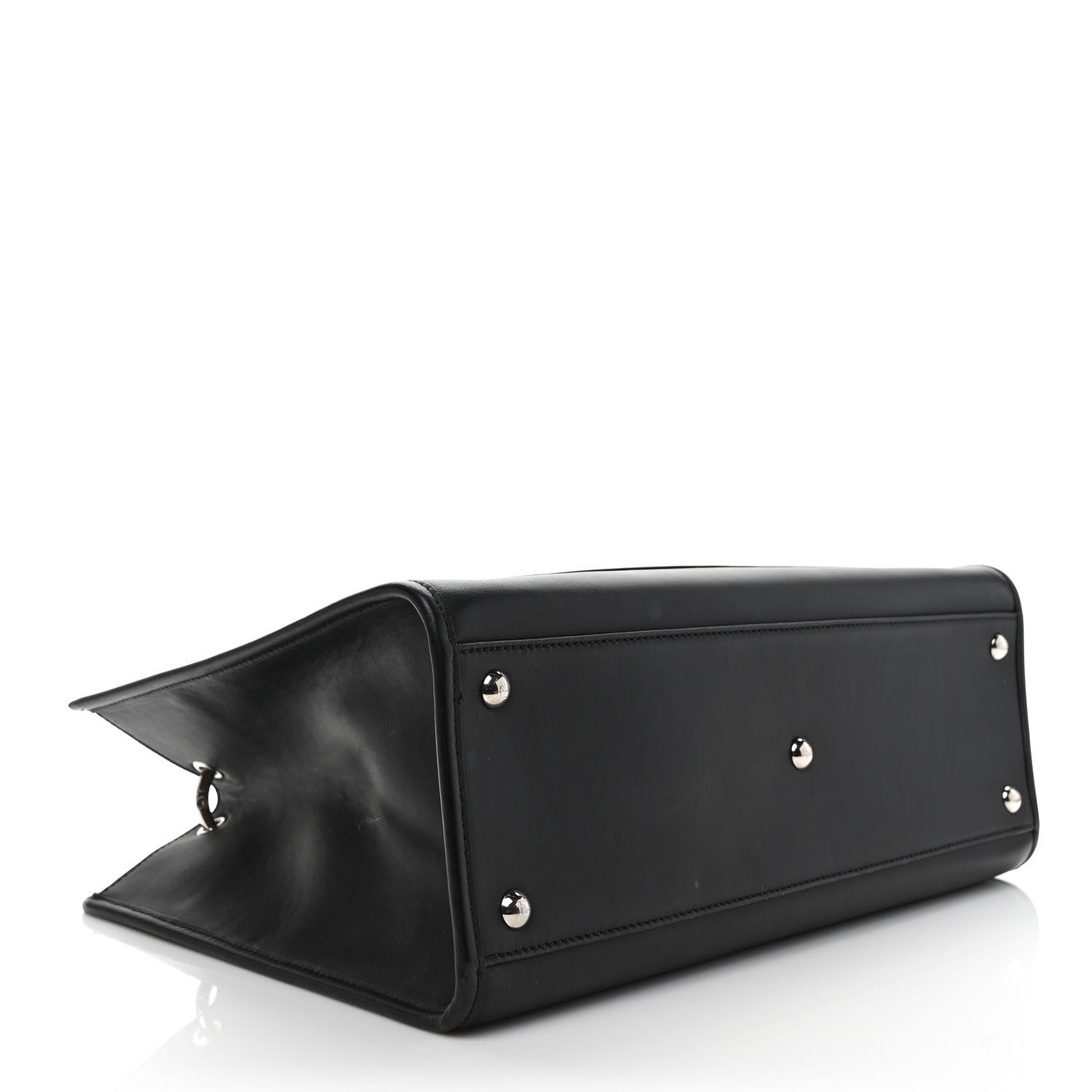 Fendi Vitello Century Opaco F is Fendi Regular Runaway Satchel Black 4 of 9
