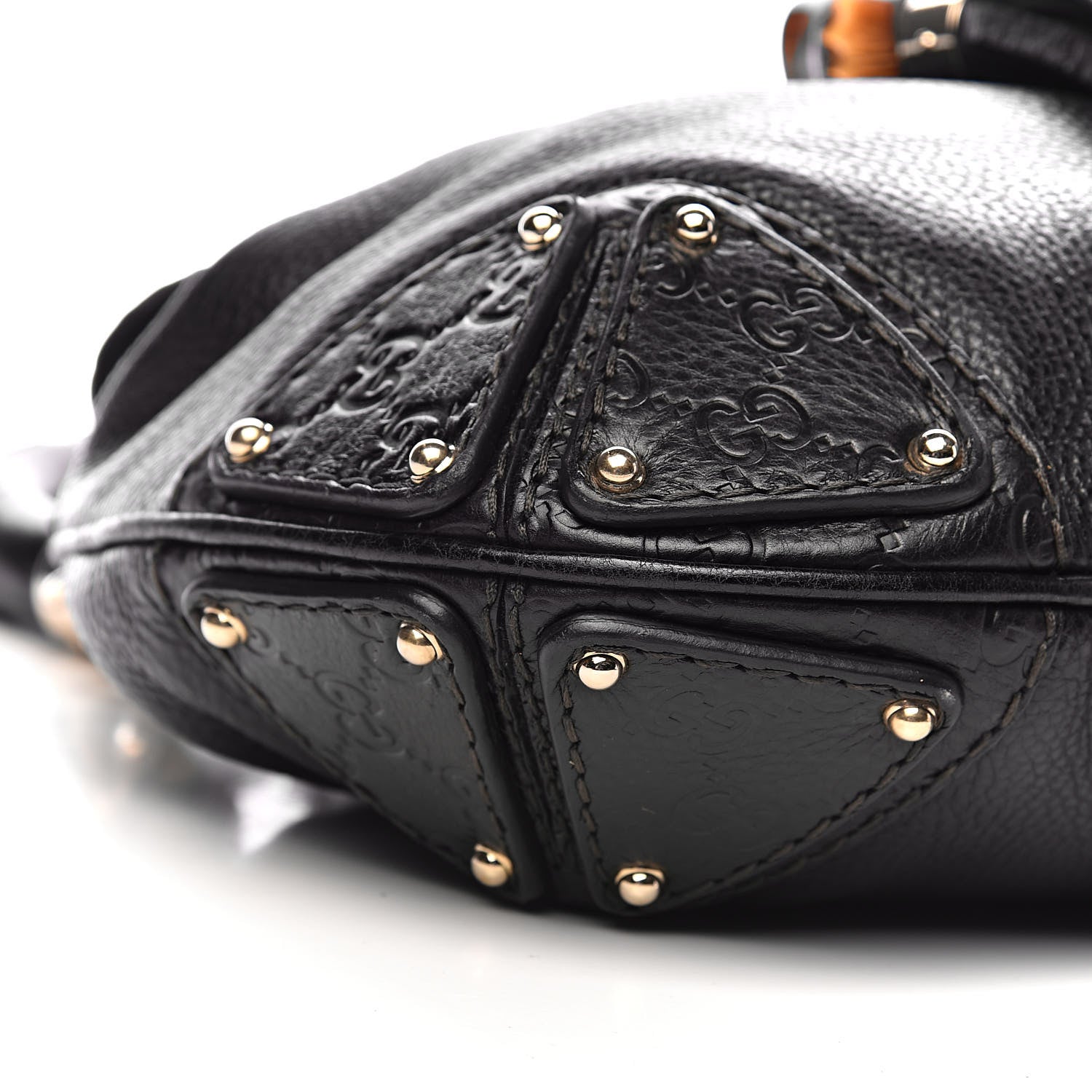 Gucci Calfskin Medium Indy Top Handle Hobo Black 8 of 10