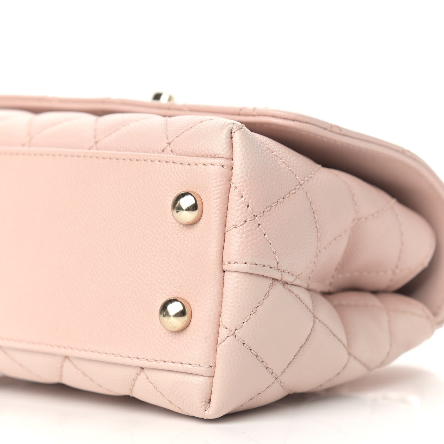 Caviar Quilted Extra Mini Coco Handle Flap Light Pink