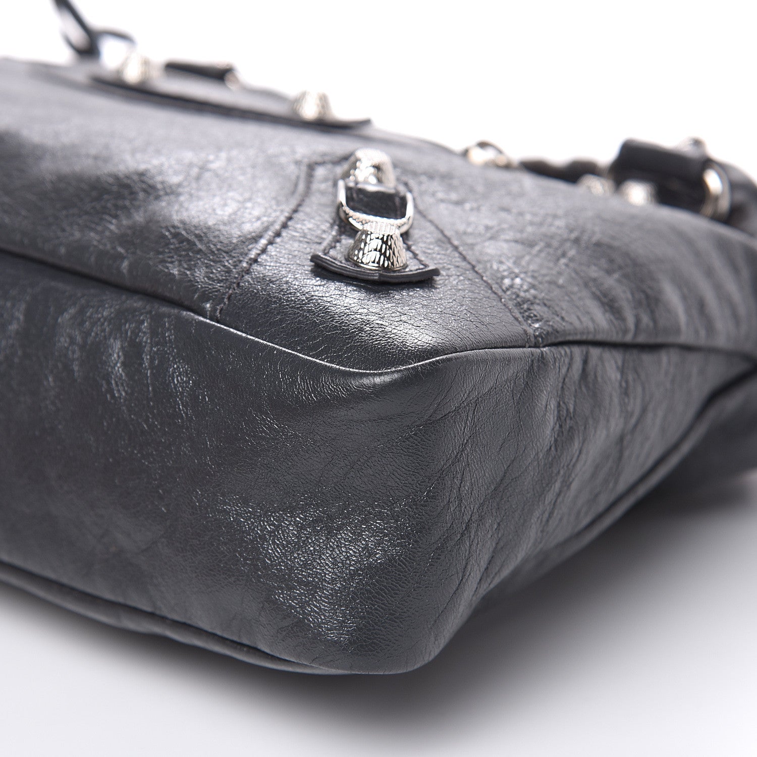 Balenciaga Agneau Giant 12 Silver Hardware Town Gris Tarmac 9 of 9