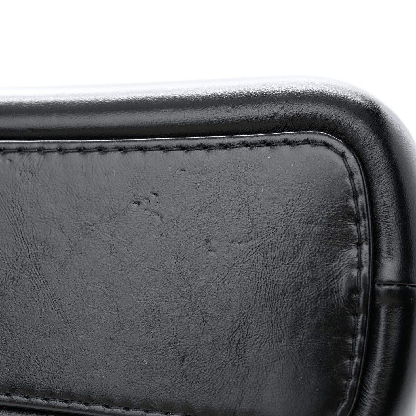 Aged Calfskin Quilted Medium Gabrielle Hobo Black