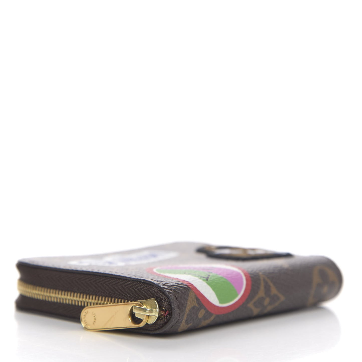 Monogram Travel Stickers Zippy Coin Purse