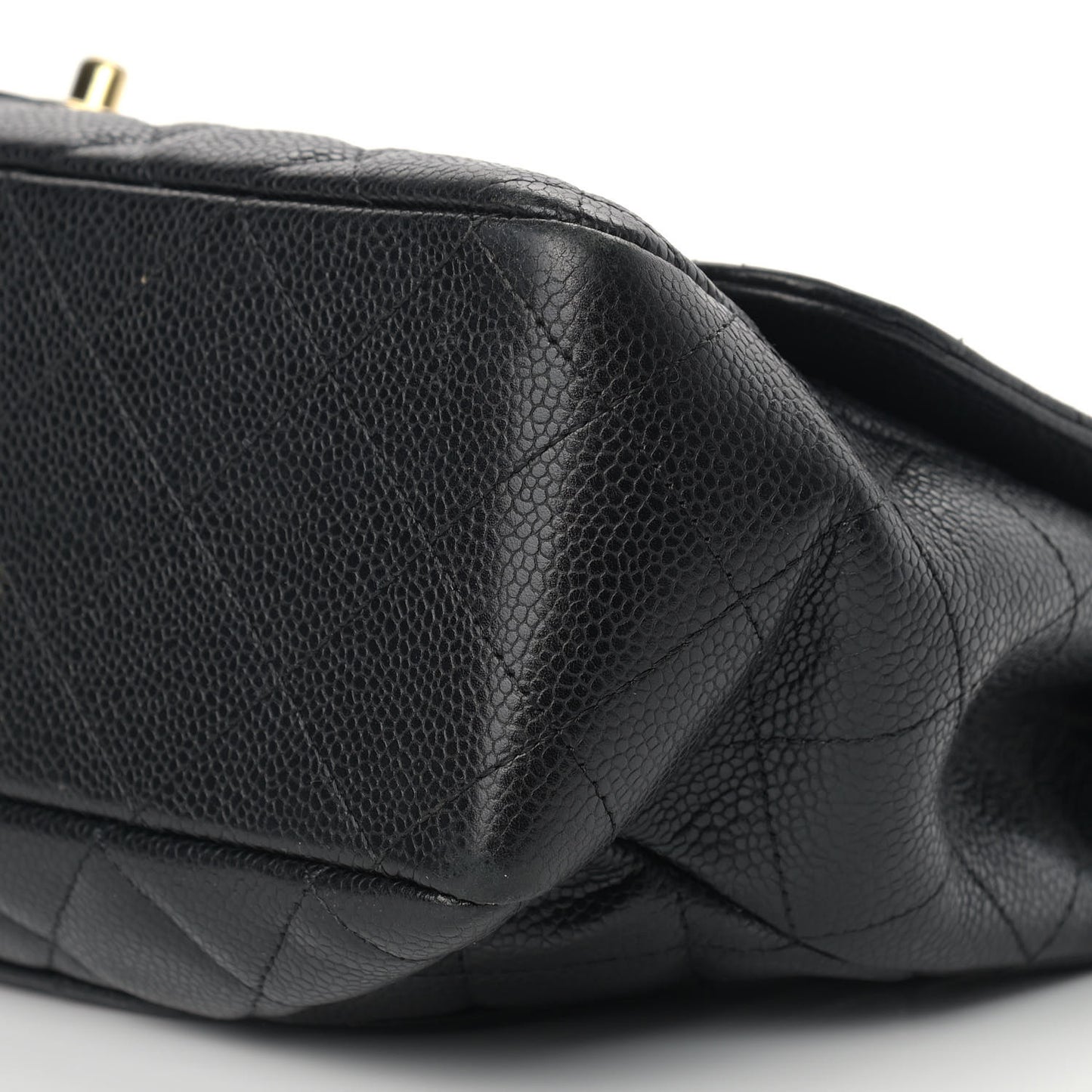Caviar Quilted Jumbo Single Flap Black