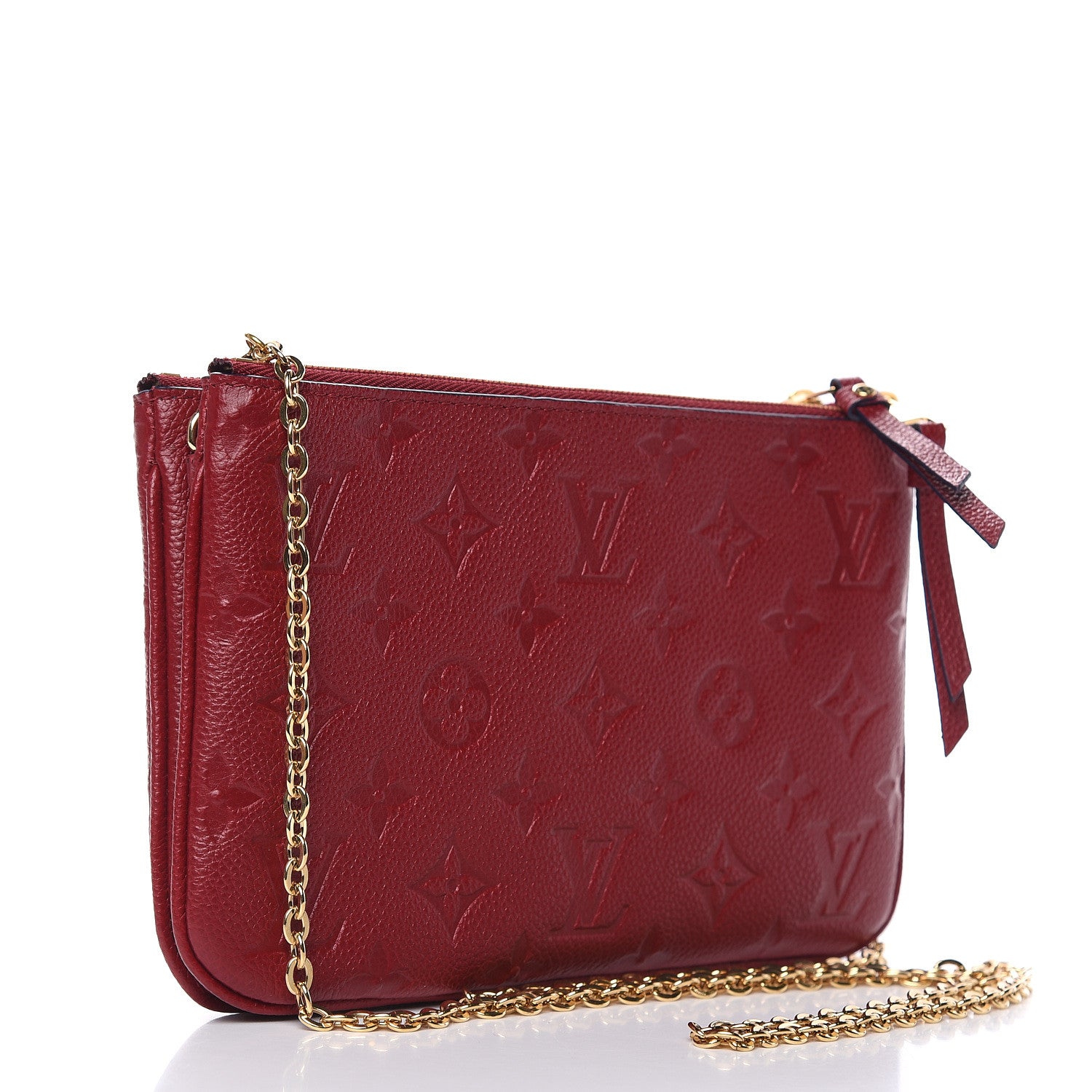 Louis Vuitton Empreinte Double Zip Pochette Cherry Berry 3 of 10